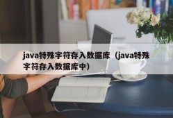 java特殊字符存入数据库（java特殊字符存入数据库中）