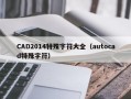 CAD2014特殊字符大全（autocad特殊字符）